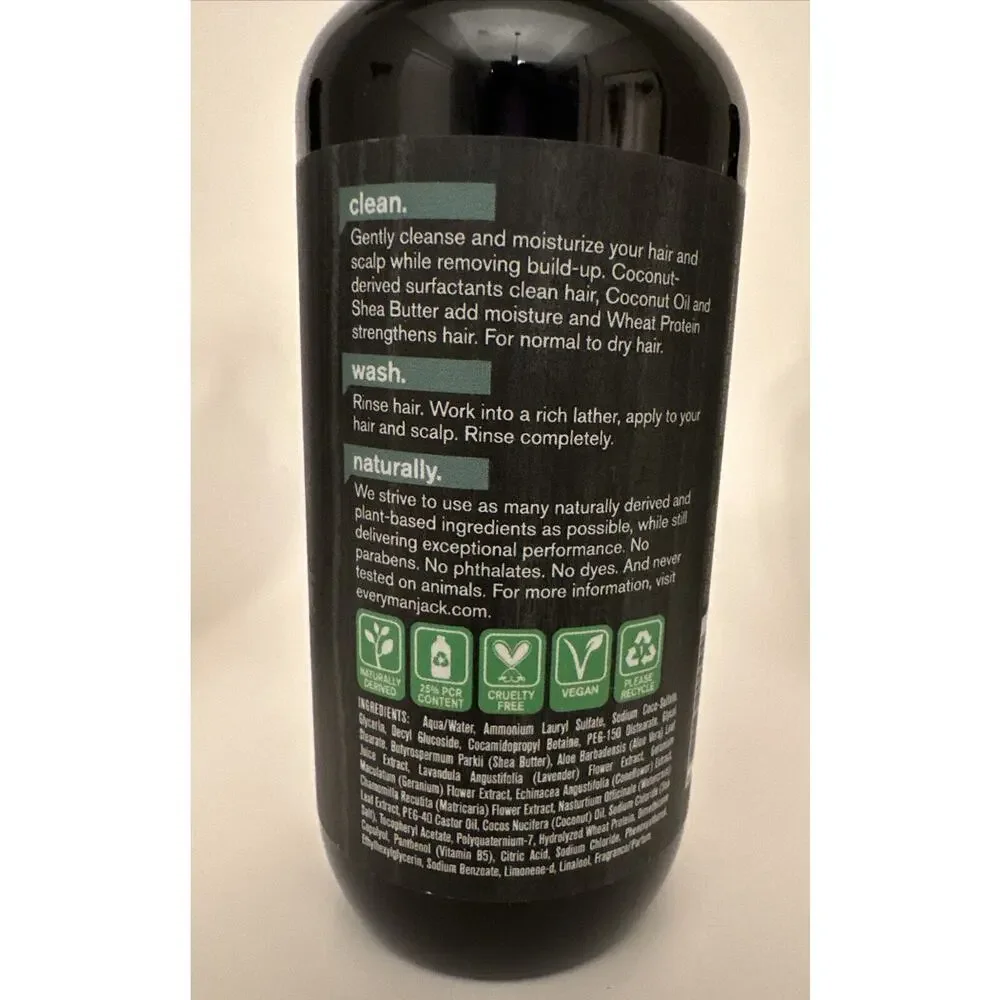 3‎ NEW Every Man Jack 2 In 1 Daily Shampoo Conditioner Hair Sea Salt 8 Ounce
